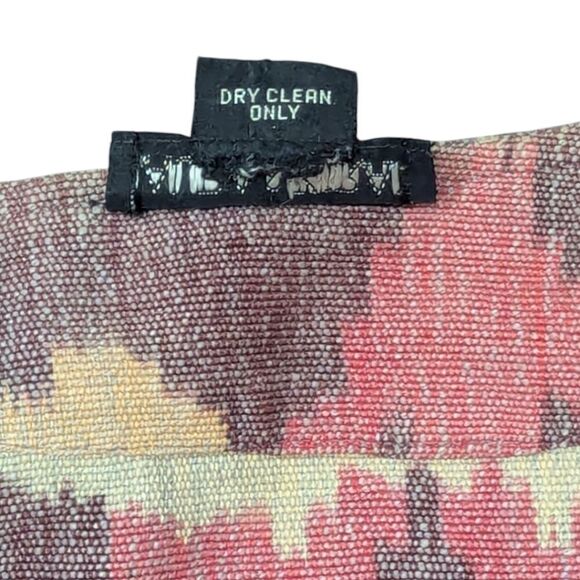 Laura & Kiran Southwest Aztec Tapestry Mauve Canvas Cotton Chore Jacket Size M/L - Picture 7 of 7